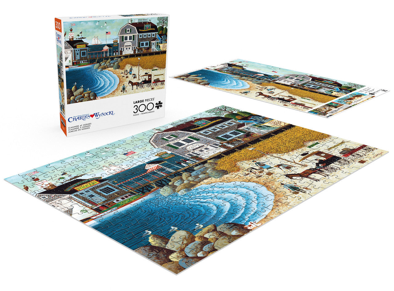 Charles Wysocki: Clammers at Hodges 300 Piece Puzzle