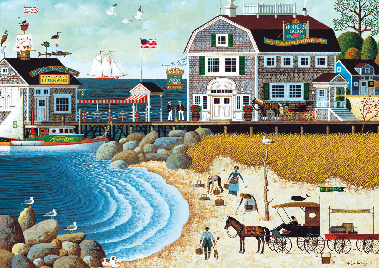 Charles Wysocki: Clammers at Hodges 300 Piece Puzzle