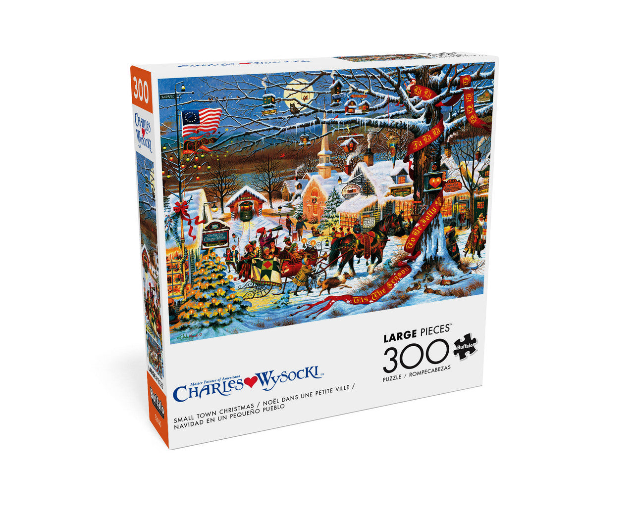 Charles Wysocki: Small Town Christmas 300 Piece Puzzle