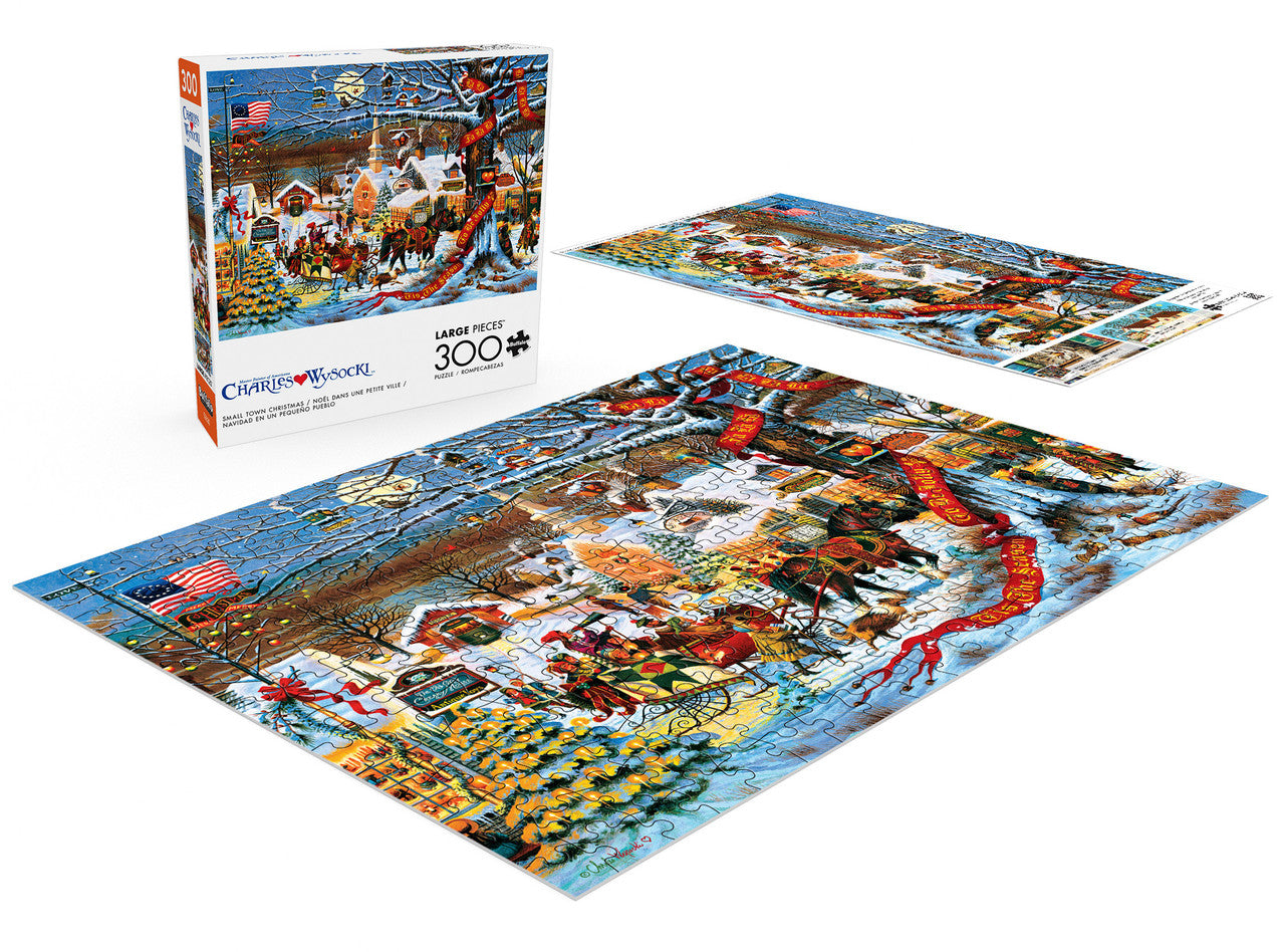 Charles Wysocki: Small Town Christmas 300 Piece Puzzle