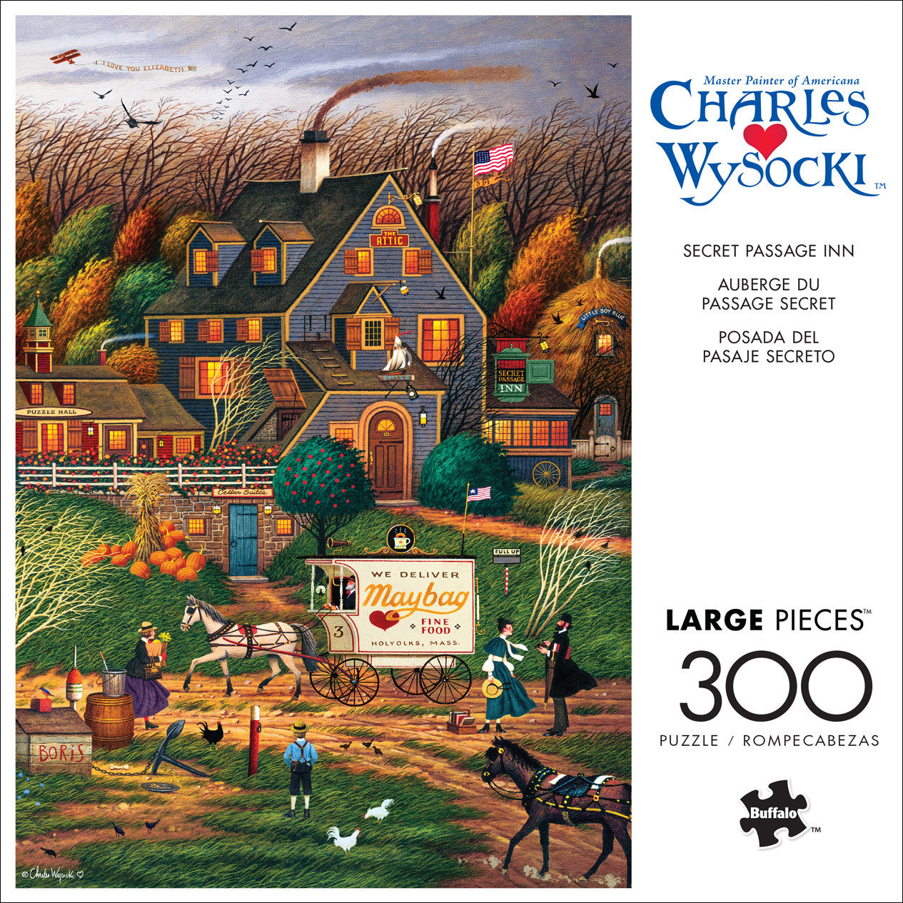 Charles Wysocki: Secret Passage Inn 300 Piece Puzzle
