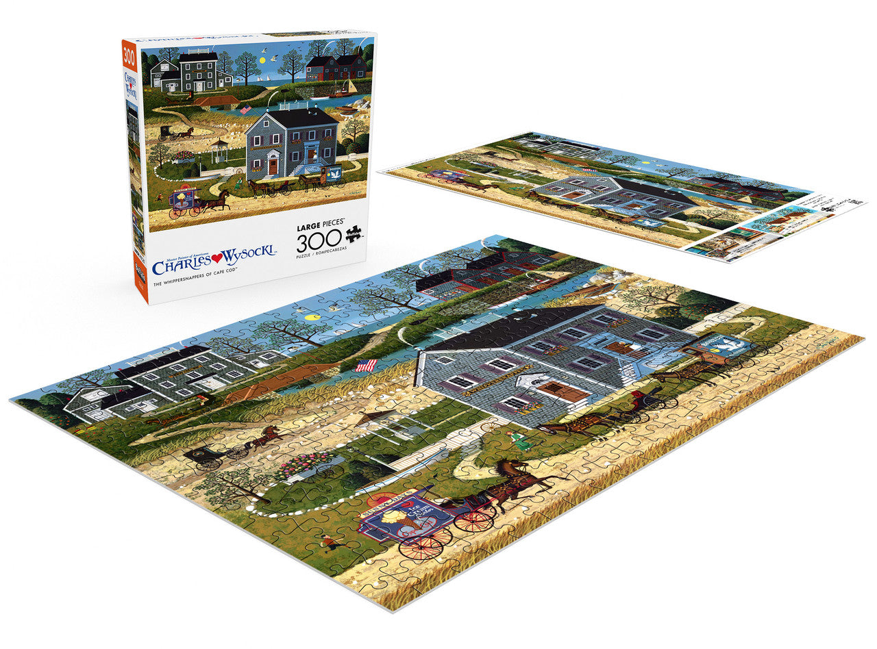 Charles Wysocki: The Whippersnappers of Cape Cod 300 Piece Puzzle