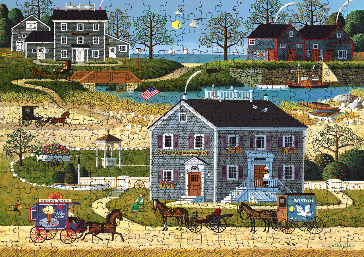 Charles Wysocki: The Whippersnappers of Cape Cod 300 Piece Puzzle