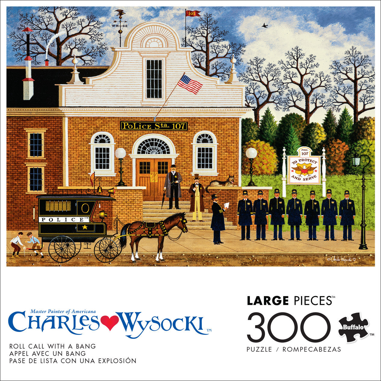 Charles Wysocki: Roll Call with a Bang 300 Piece Puzzle
