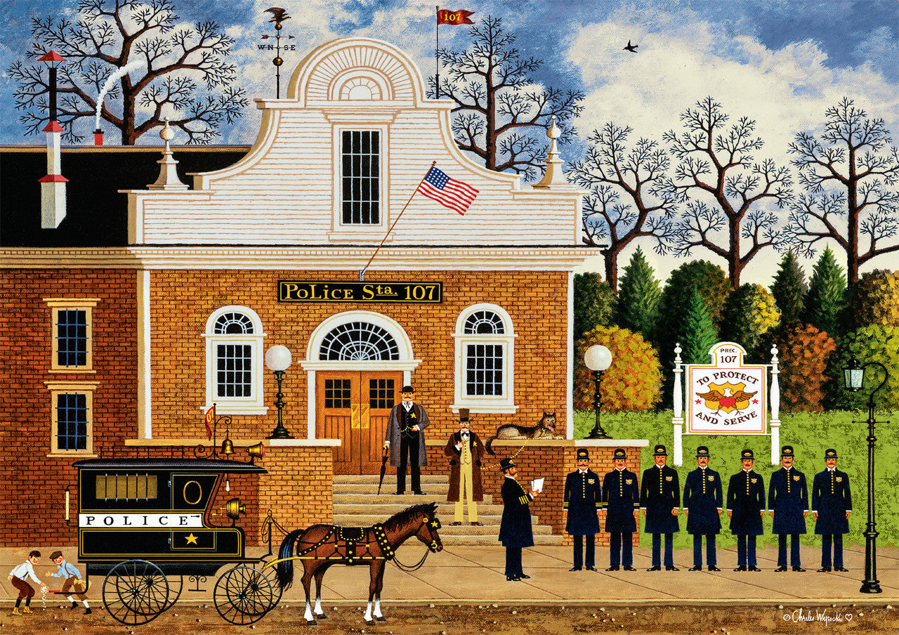 Charles Wysocki: Roll Call with a Bang 300 Piece Puzzle