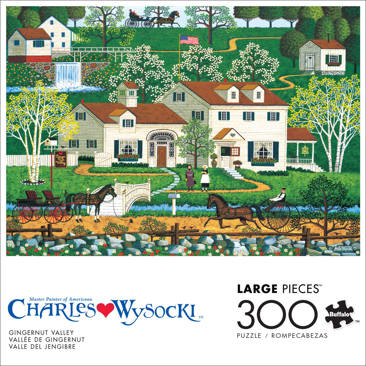 Charles Wysocki: Gingernut Valley 300 Piece Puzzle