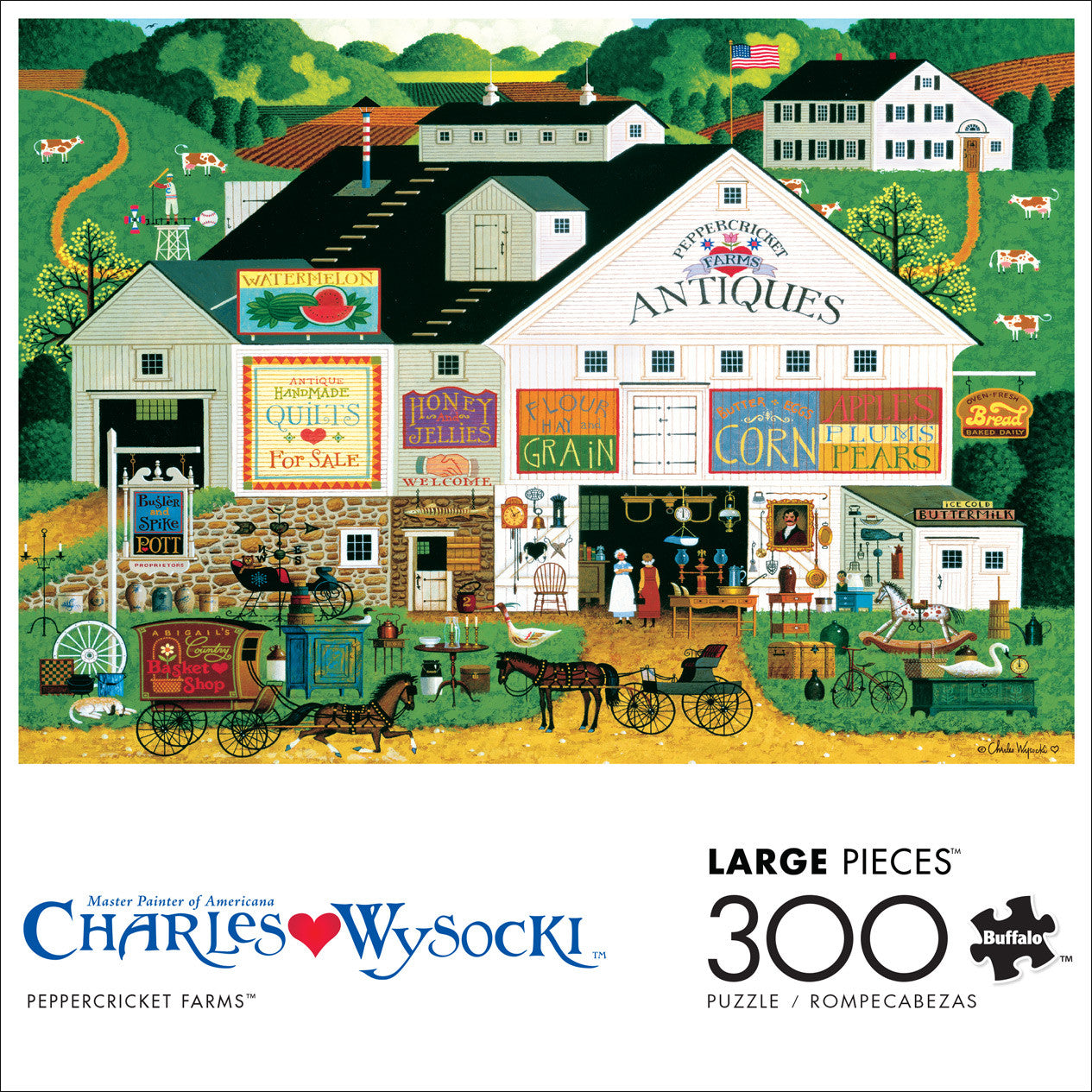 Charles Wysocki: Peppercricket Farms 300 Piece Puzzle