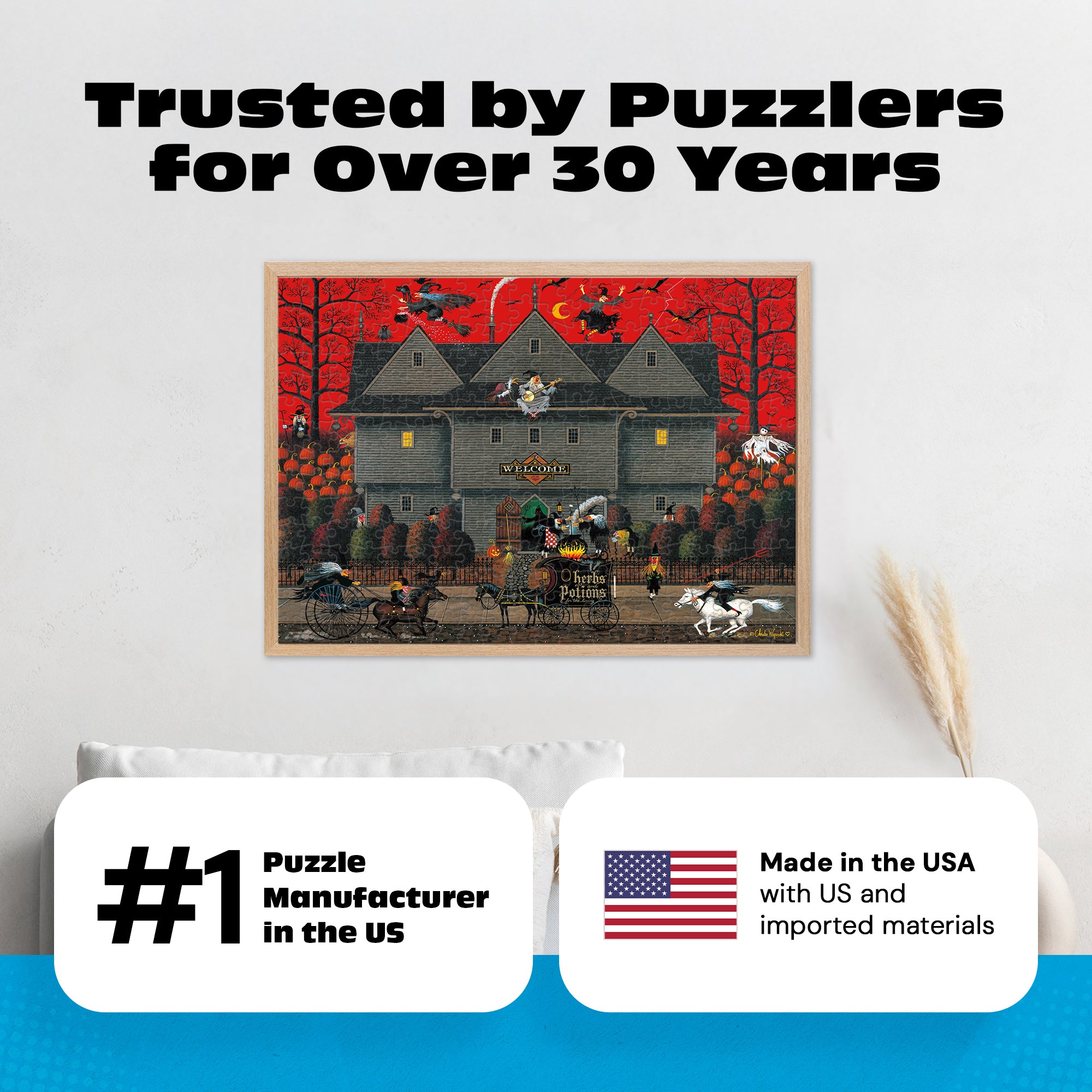Charles Wysocki: Witch's Brew 300 Piece Puzzle – Buffalo Games