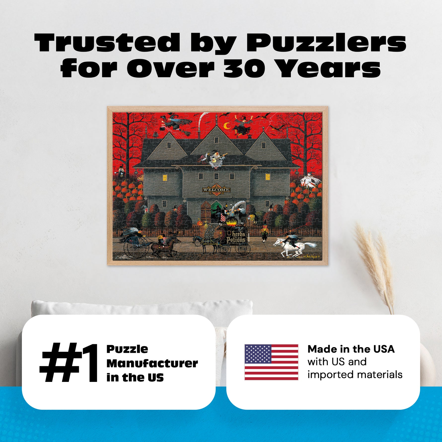 Charles Wysocki: Witch's Brew 300 Piece Puzzle