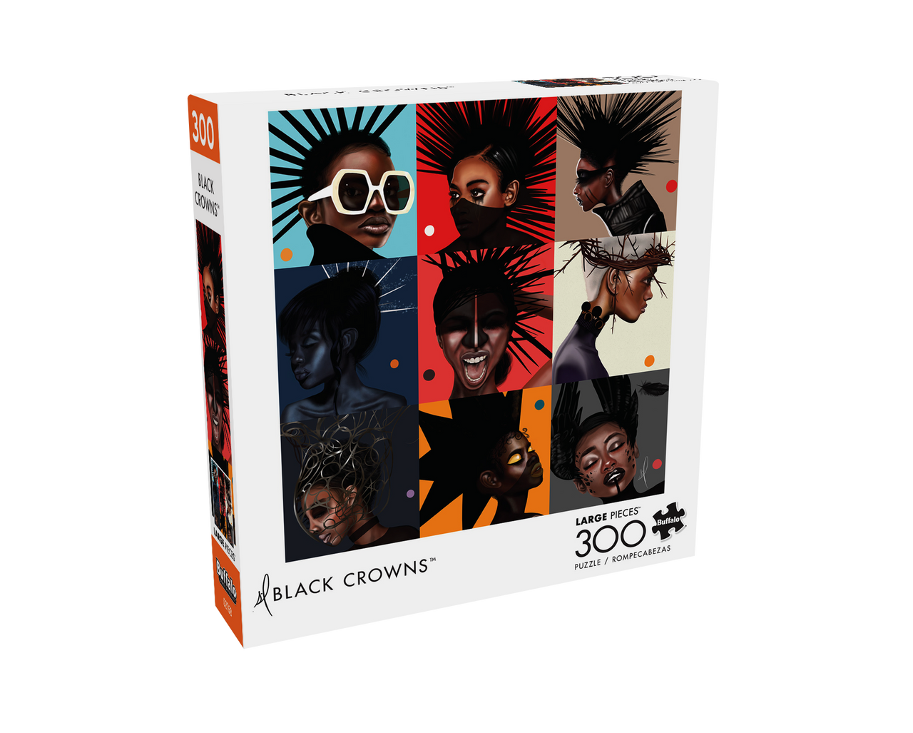 Black Crowns 300 Piece Jigsaw Puzzle