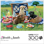 Adorable Animals:  Puppy Park Picnic 300 Large Piece Puzzle