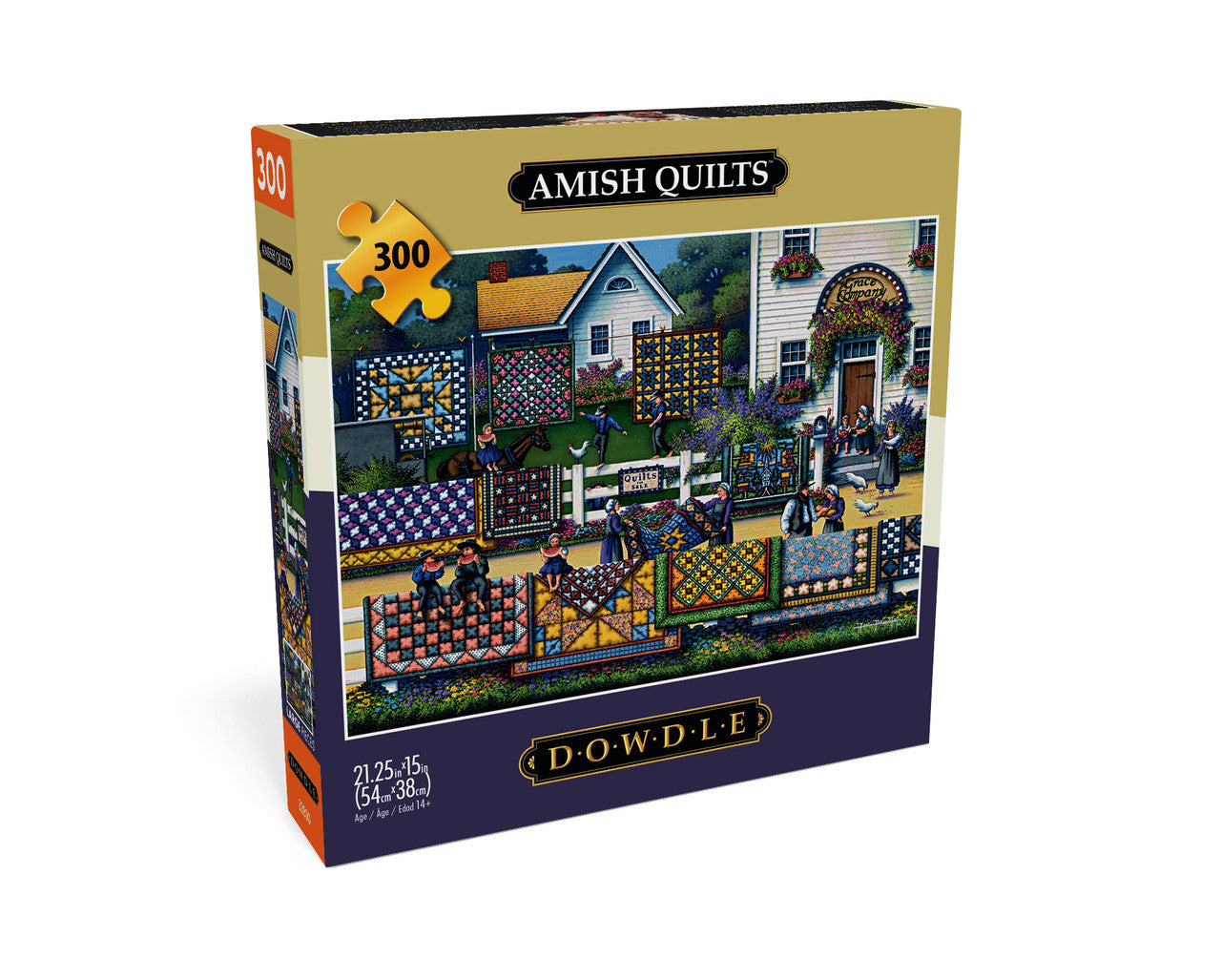 Eric Dowdle: Amish Quilts 300 Piece Puzzle