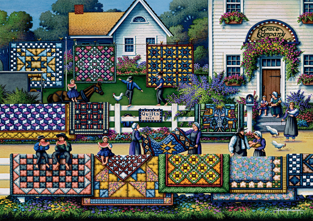 Eric Dowdle: Amish Quilts 300 Piece Puzzle