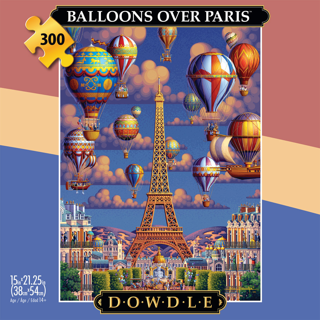 Eric Dowdle: Balloons Over Paris 300 Piece Puzzle