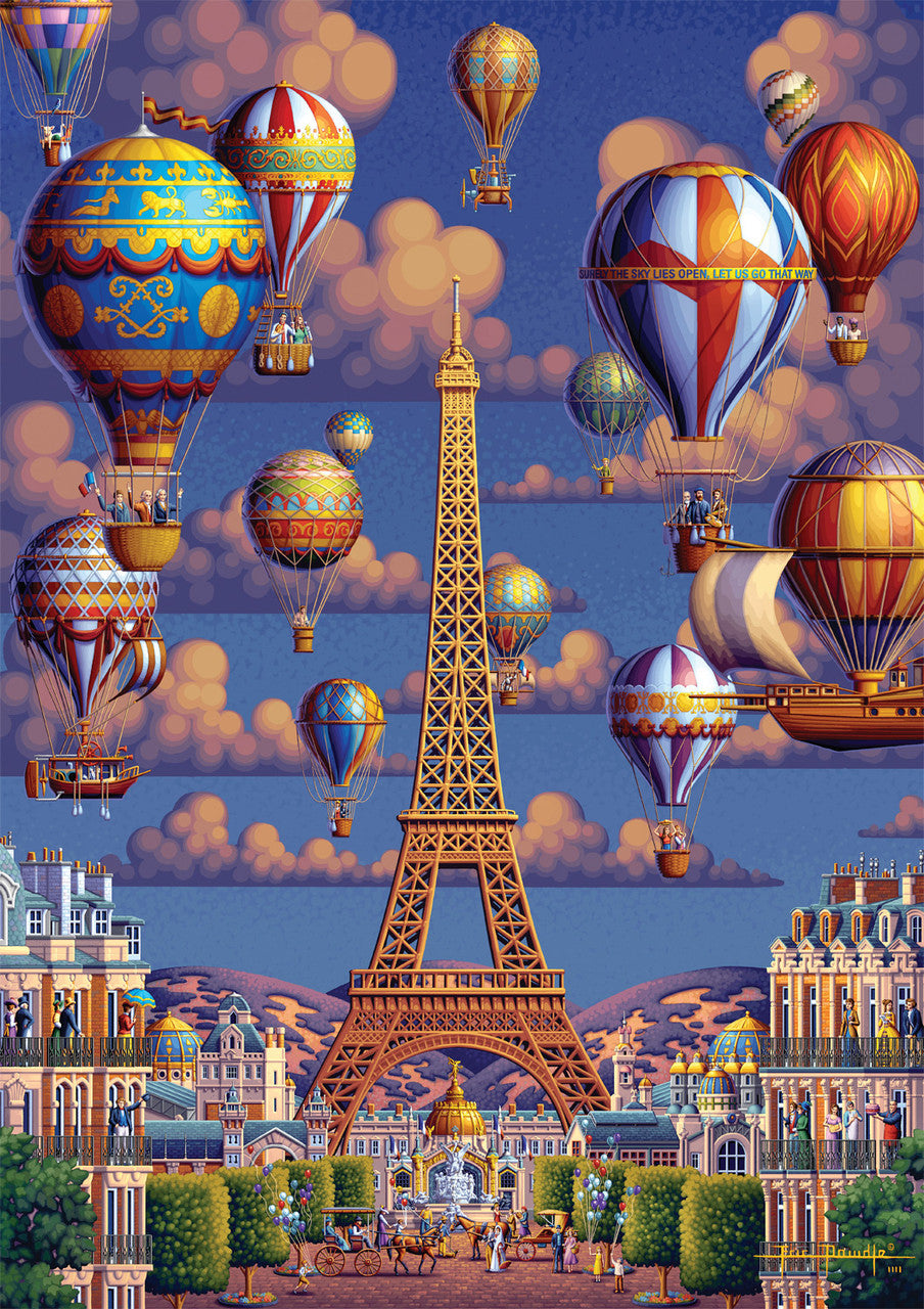 Eric Dowdle: Balloons Over Paris 300 Piece Puzzle