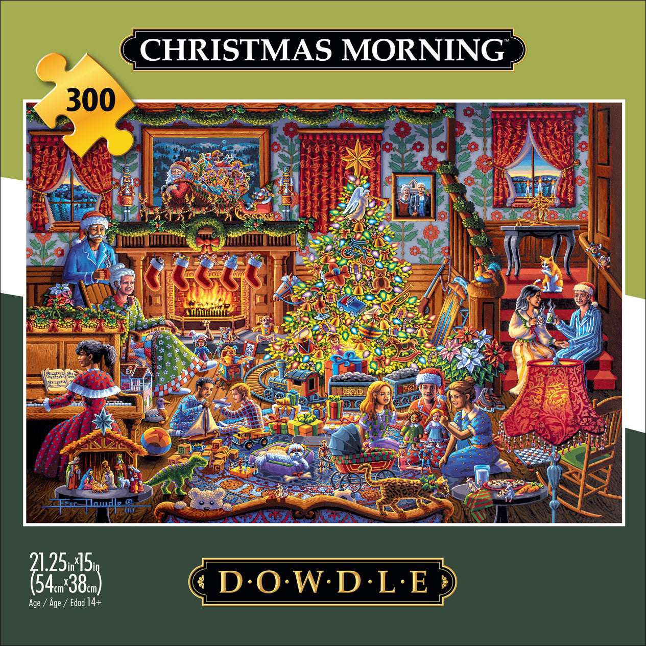 Eric Dowdle: Christmas Morning 300 Piece Puzzle – Buffalo Games
