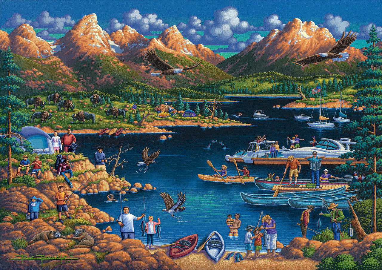 Eric Dowdle: Grand Teton 300 Piece Puzzle