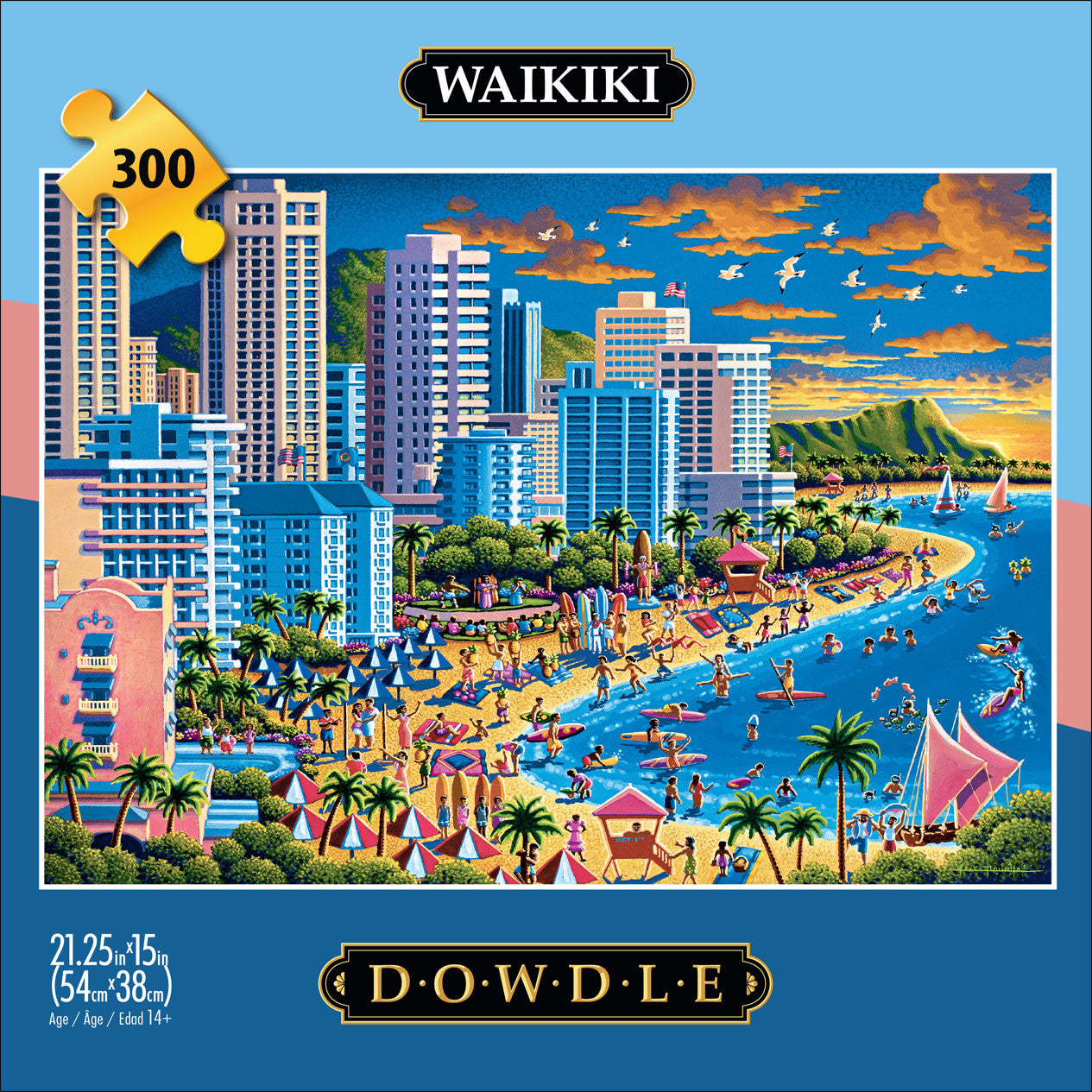 Eric Dowdle: Waikiki 300 Piece Puzzle
