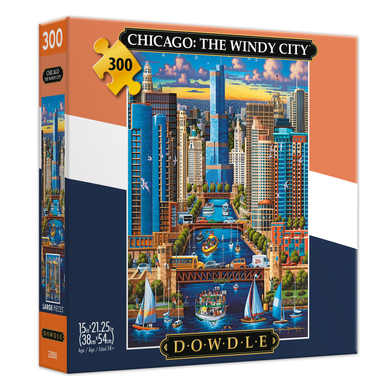 Eric Dowdle: Chicago: The Windy City 300 Piece Puzzle
