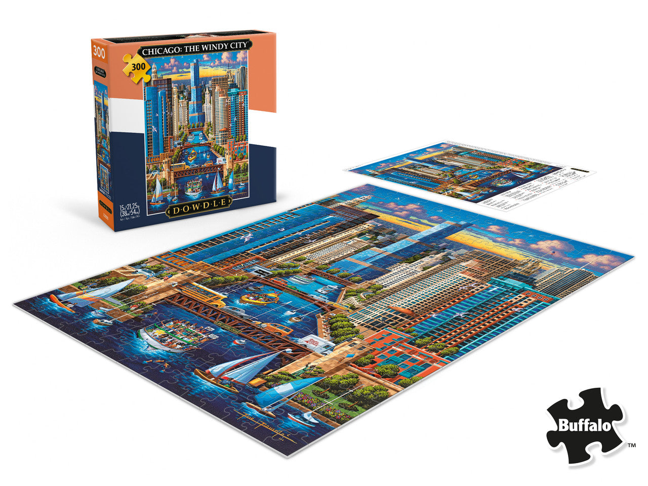 Eric Dowdle: Chicago: The Windy City 300 Piece Puzzle