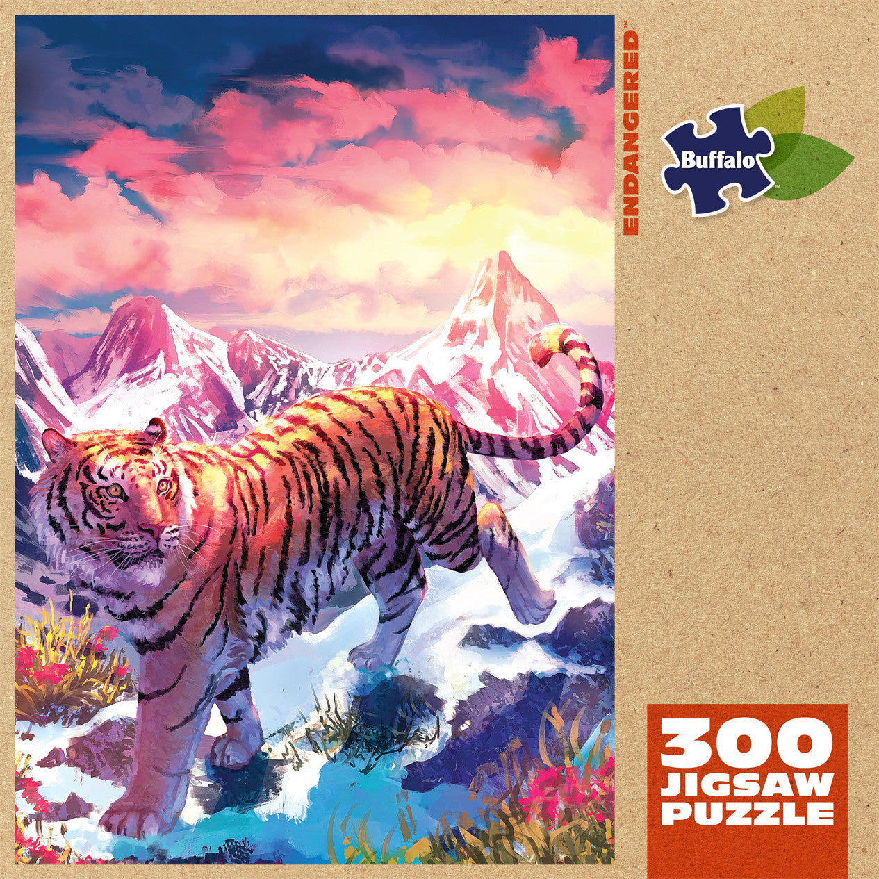 Sustainable Puzzle Series: Endangered 300 Piece Jigsaw Puzzle