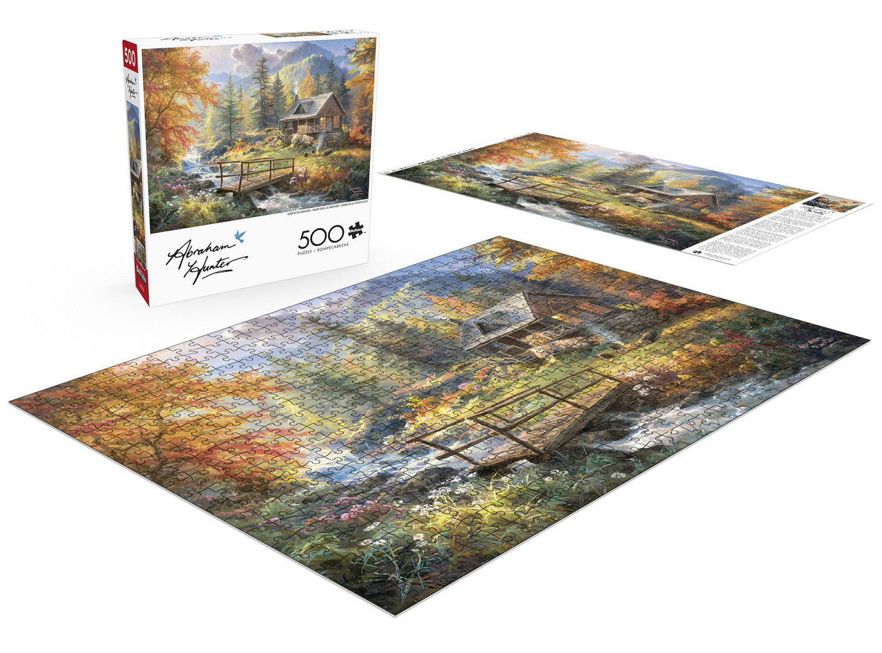 Abraham Hunter: Cabin In The Highlands 500 Piece Puzzle