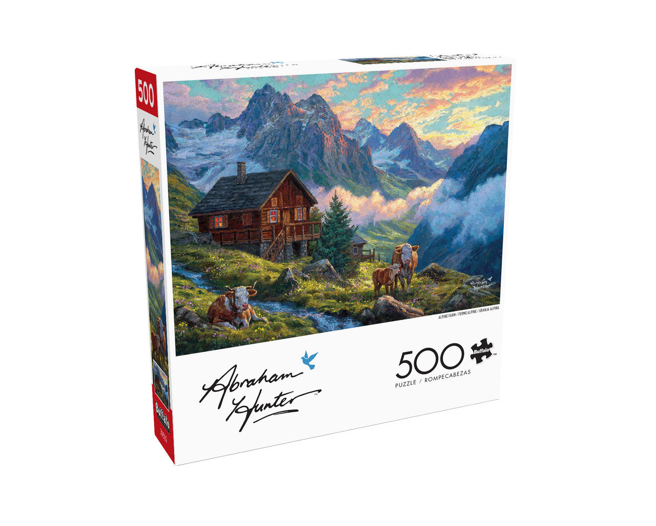 Abraham Hunter: Alpine Farm 500 Piece Puzzle