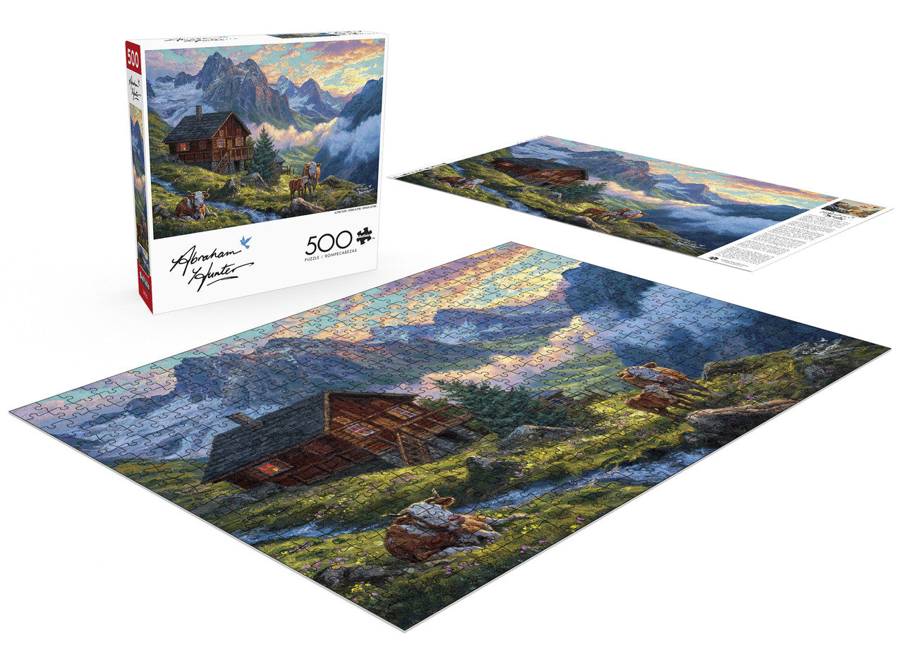 Abraham Hunter: Alpine Farm 500 Piece Puzzle