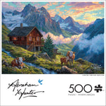 Abraham Hunter: Alpine Farm 500 Piece Puzzle