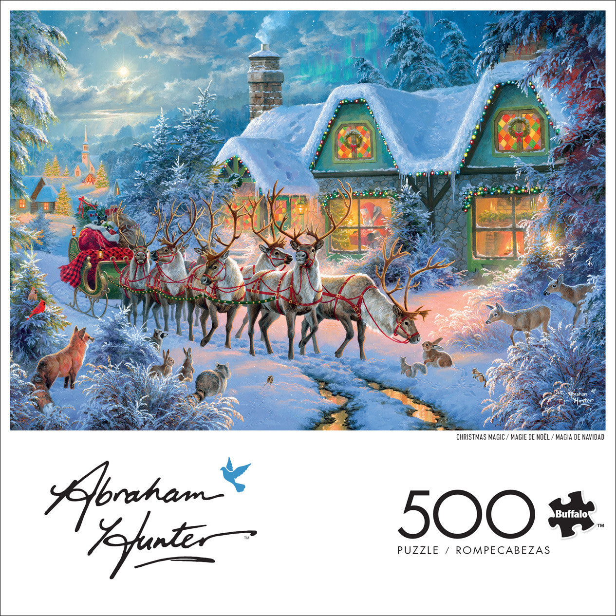 Abraham Hunter: Christmas Magic 500 Piece Puzzle – Buffalo Games