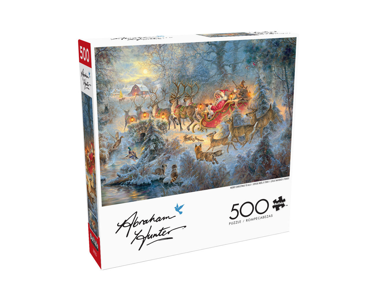 Abraham Hunter: Merry Christmas to All! 500 Piece Puzzle