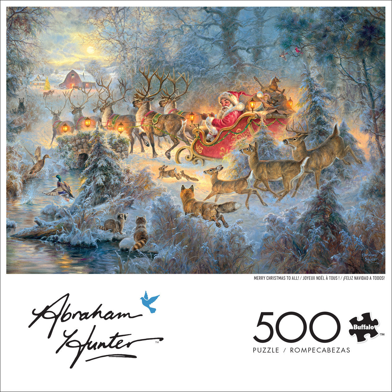 Abraham Hunter: Merry Christmas to All! 500 Piece Puzzle