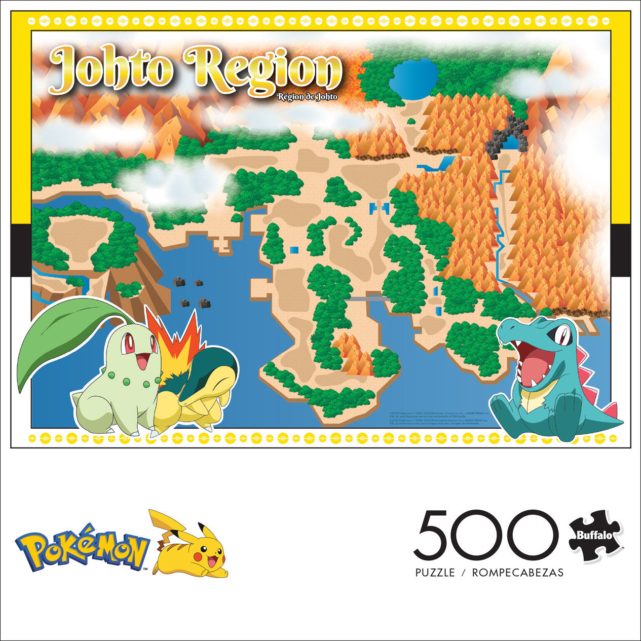 Pokemon - Johto Region 500 Piece Puzzle