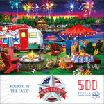 Old Glory: Fourth by the Lake  500 Piece Puzzle
