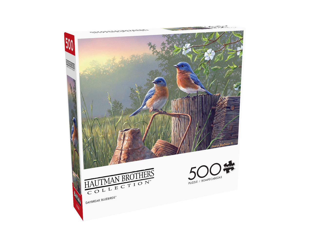 Hautman Brothers: Daybreak Bluebirds 500 Piece Puzzle