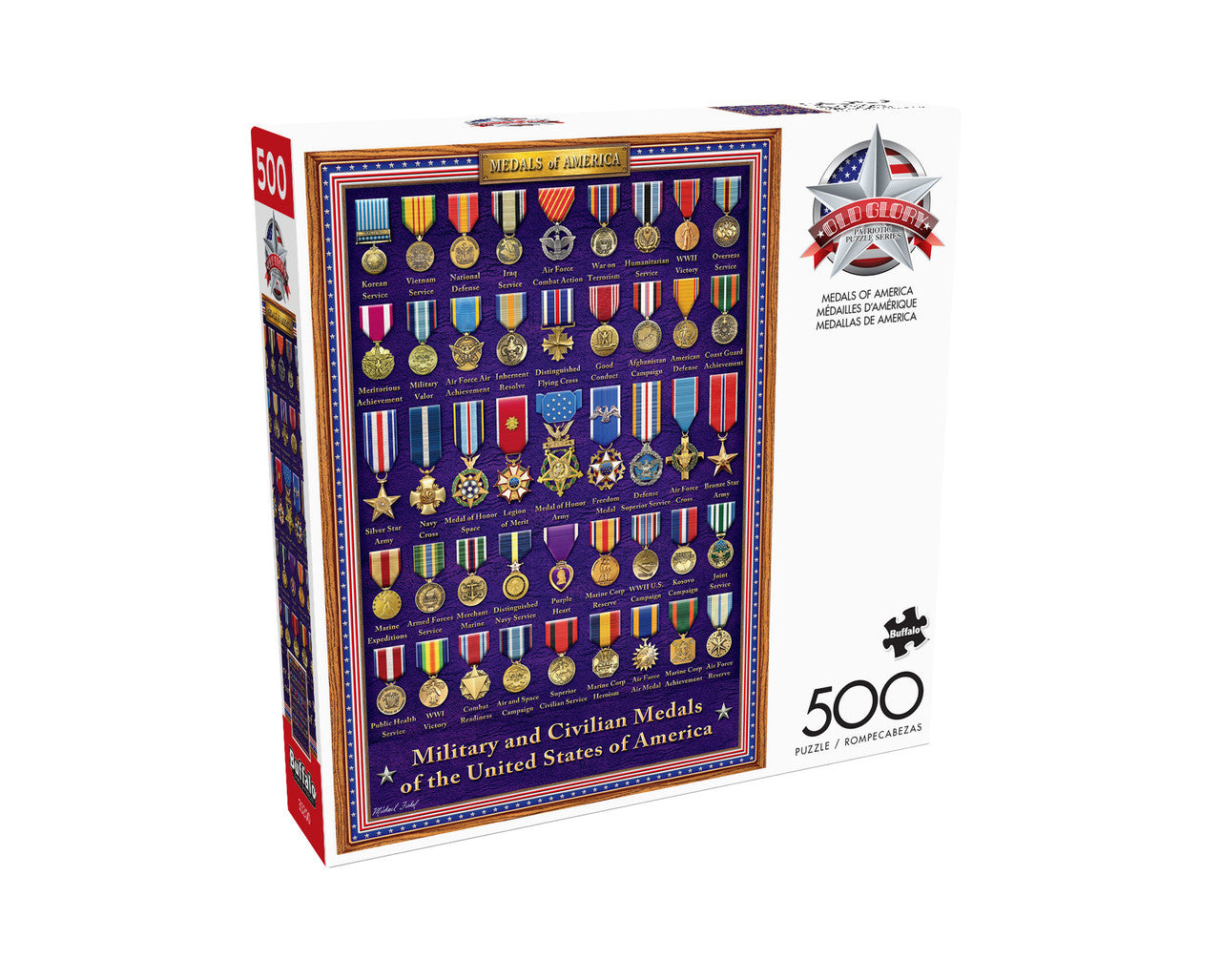 Old Glory: Medals of America 500 Piece Puzzle
