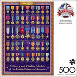 Old Glory: Medals of America 500 Piece Puzzle