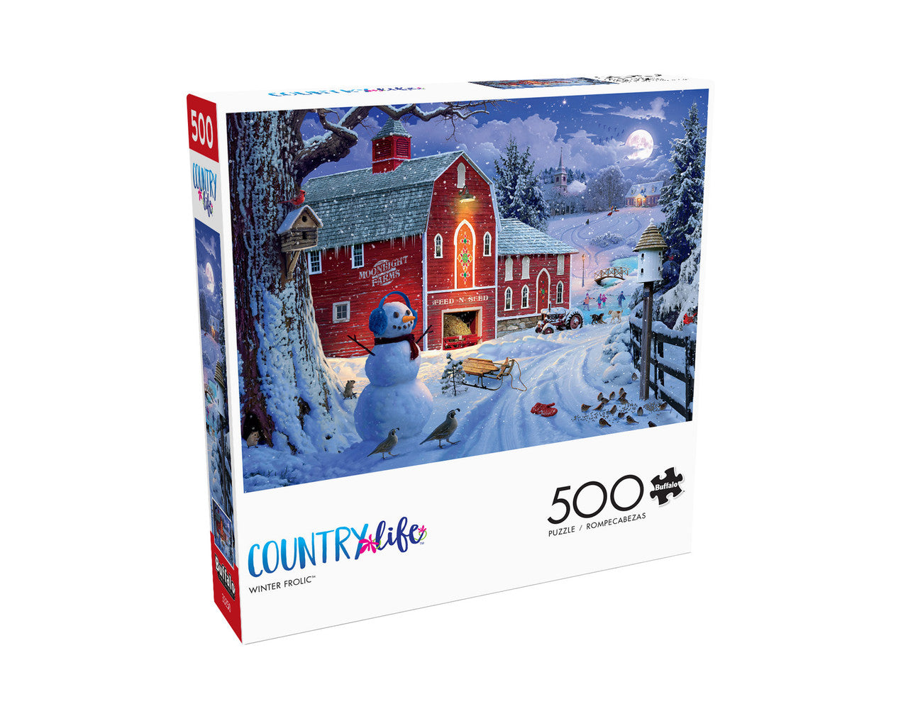 Country Life: Winter Frolic 500 Piece Puzzle