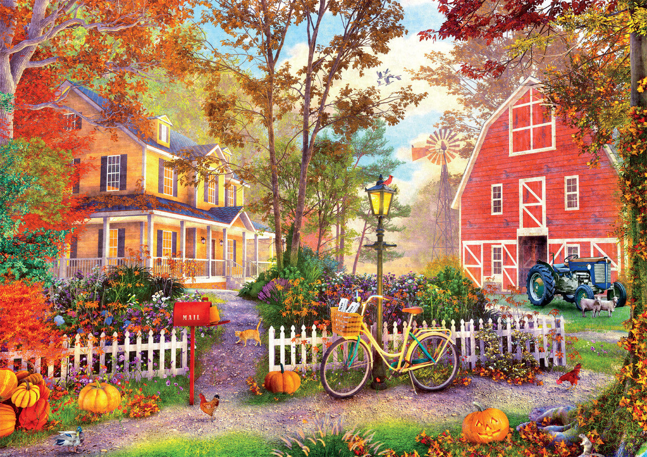 Country Life: Autumn Farmhouse 500 Piece Puzzle