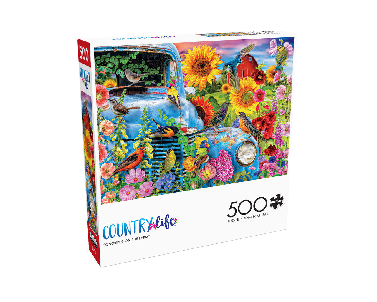 Country Life: Songbirds on the Farm 500 Piece Puzzle