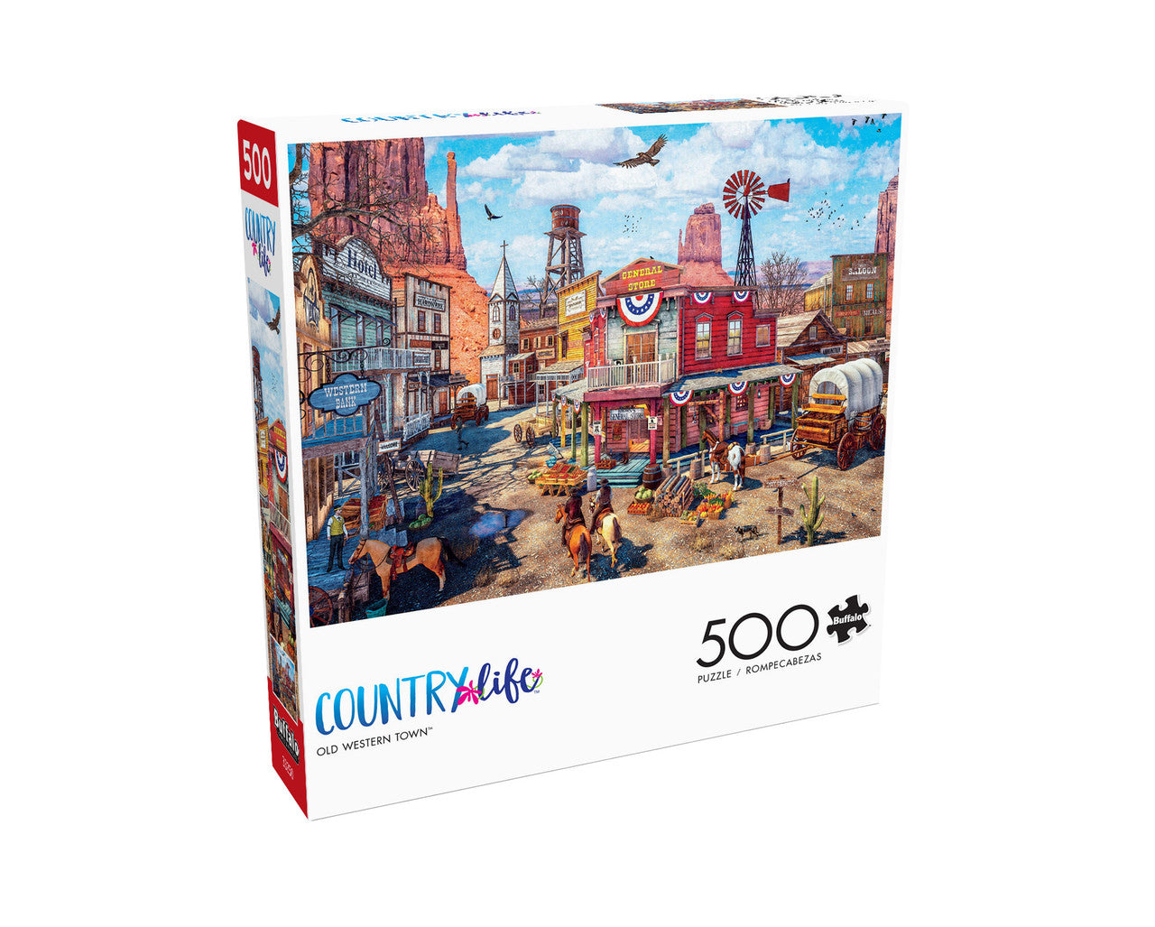 Country Life: Old Western Town 500 Piece Puzzle