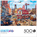 Country Life: Old Western Town 500 Piece Puzzle
