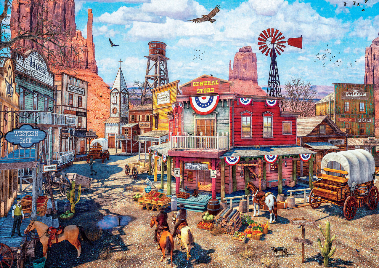 Country Life: Old Western Town 500 Piece Puzzle