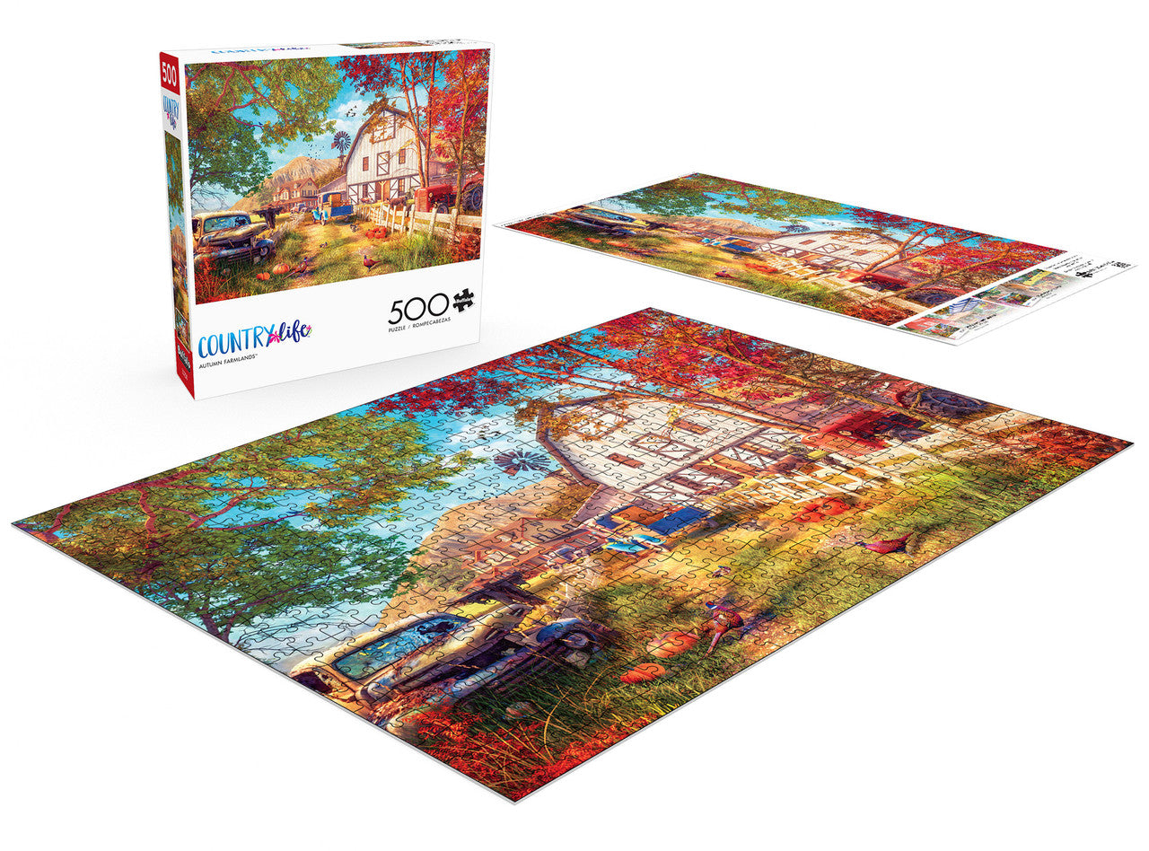 Country Life: Autumn Farmlands 500 Piece Puzzle
