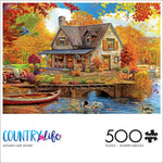 Country Life: Autumn Lake House 500 Piece Puzzle