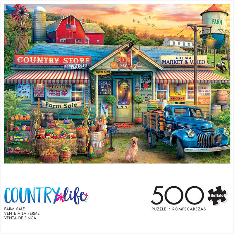 Country Life: Farm Sale 500 Piece Puzzle