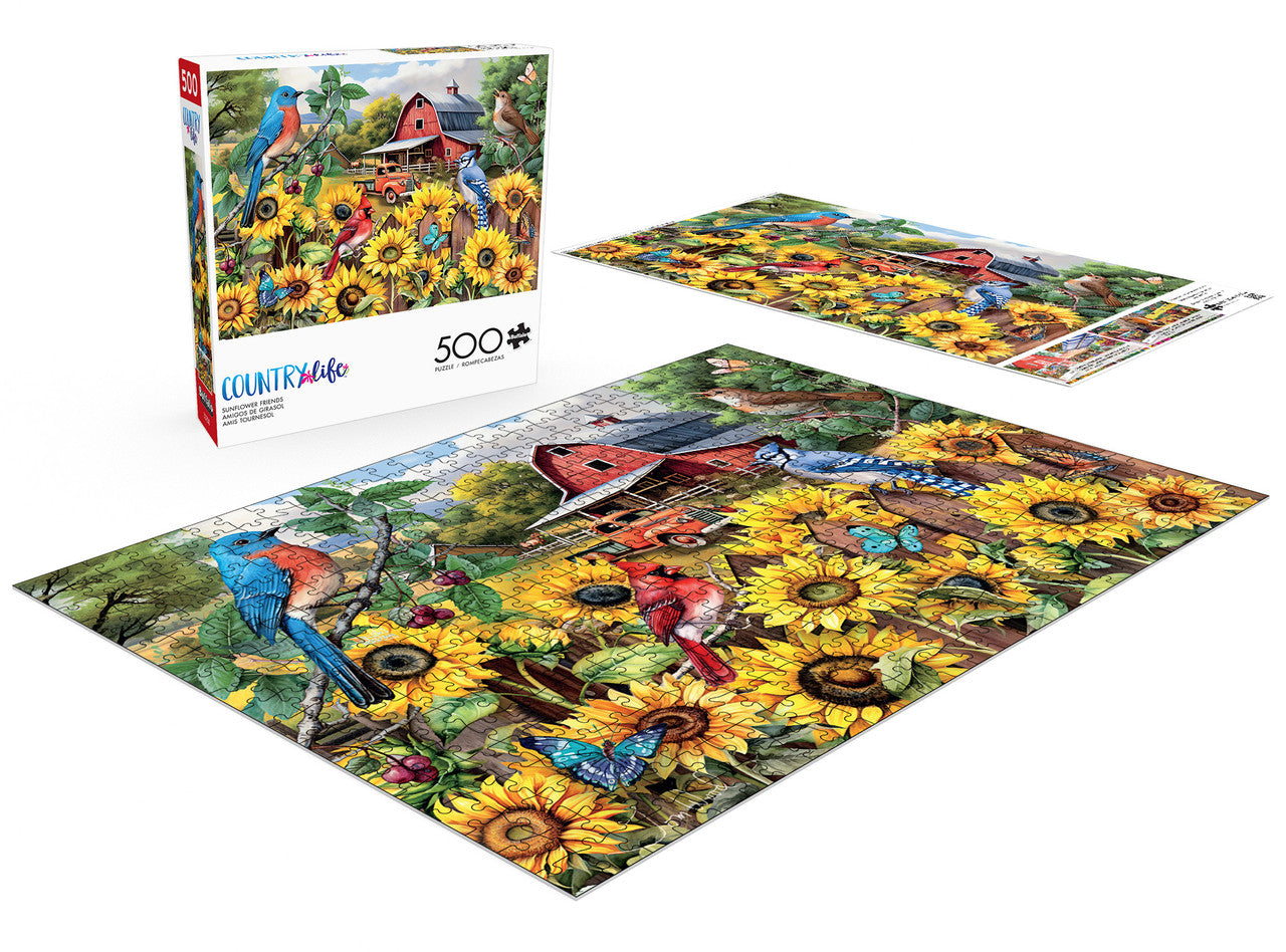 Country Life: Sunflower Friends 500 Piece Puzzle