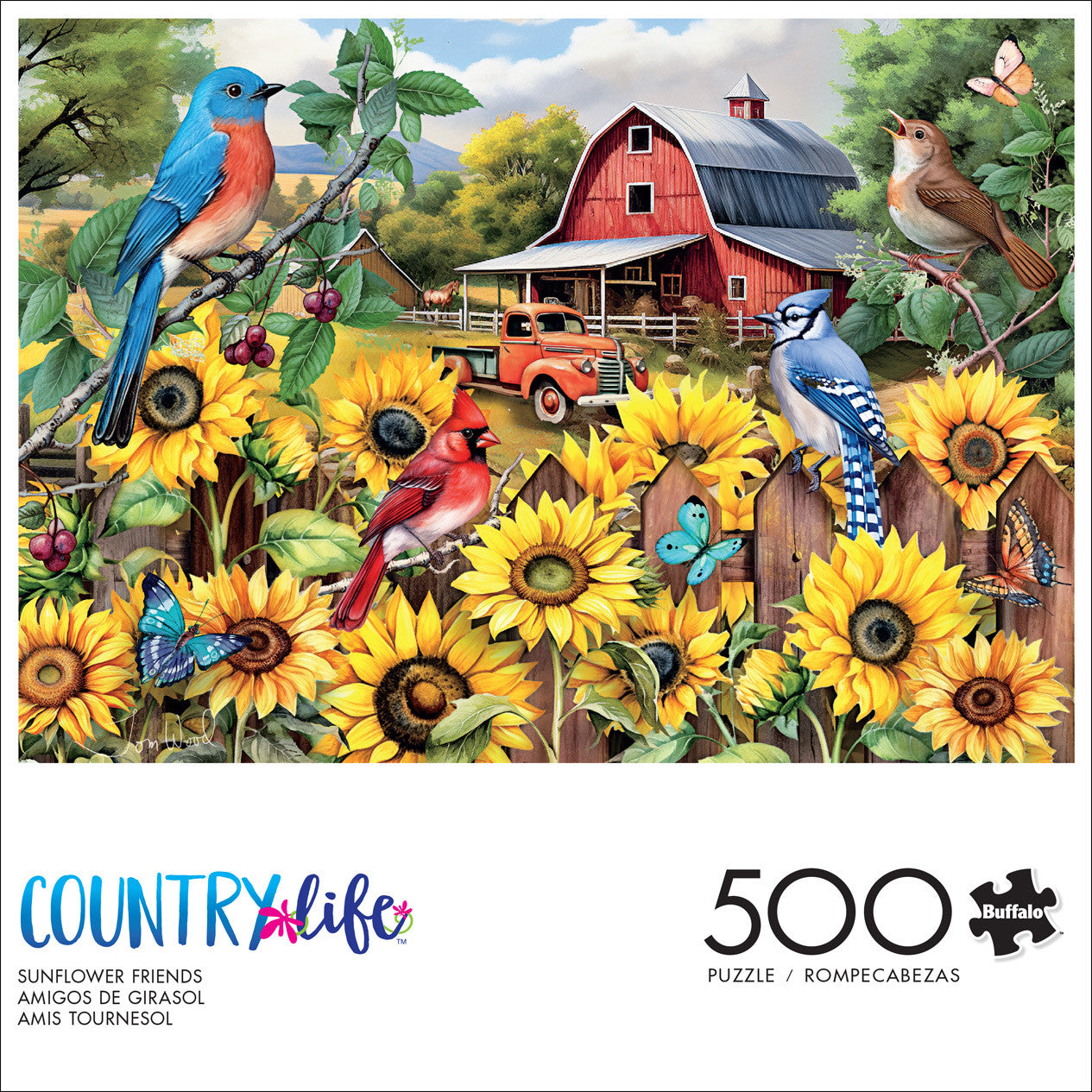 Country Life: Sunflower Friends 500 Piece Puzzle