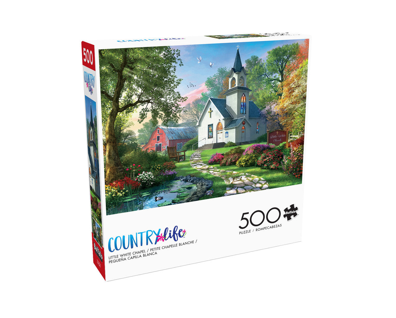Country Life: Little White Chapel 500 Piece Puzzle