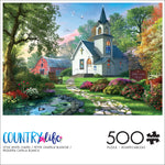 Country Life: Little White Chapel 500 Piece Puzzle